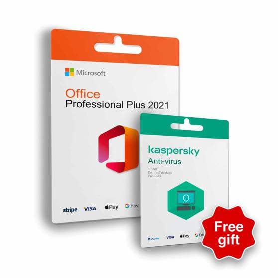 Office Professional Plus 2021 + Kaspersky Antivirus